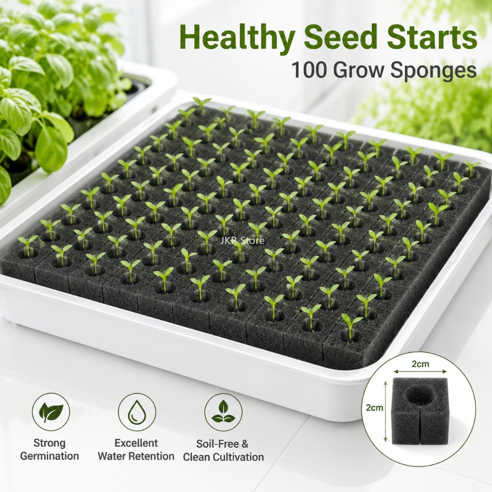 Nursery Plug Tray - 100 قطعة من إسفنج النباتات المائية،