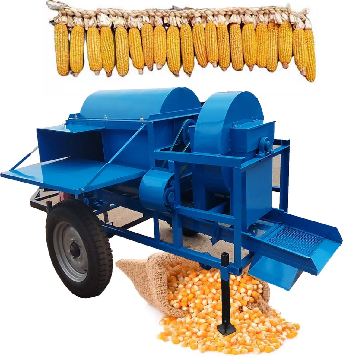 Corn Sheller Machine - الآلات الزراعية الديزل الكهربائية الذرة دراس