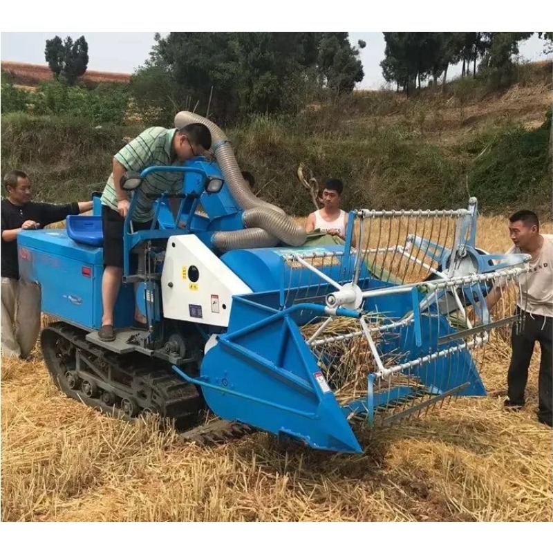 حصادة أرز وقمح صغيرة جديدة بسع - مراجعة Combine Harvester Mini وسعره