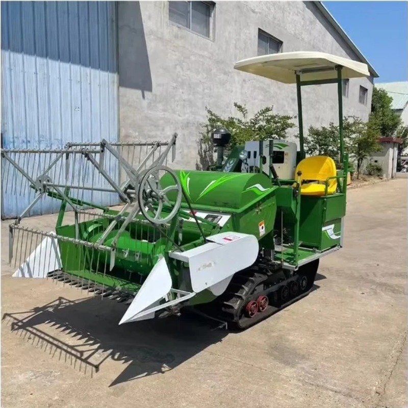 حصادة أرز وقمح صغيرة جديدة بسع - مراجعة Combine Harvester Mini وسعره