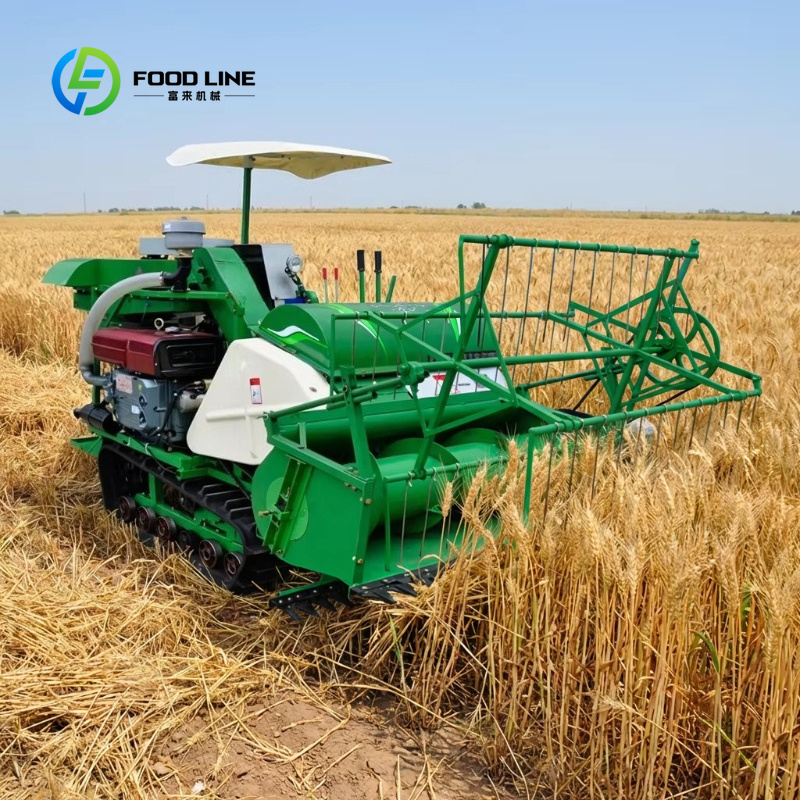 جرار حصاد الحبوب الأخضر المخصص - مراجعة Grain Farming Agriculture وسعره