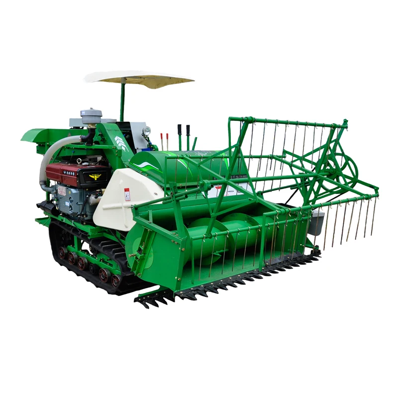 مزيج صغير لحصاد الأرز والقمح - مراجعة Combine Harvester Mini وسعره
