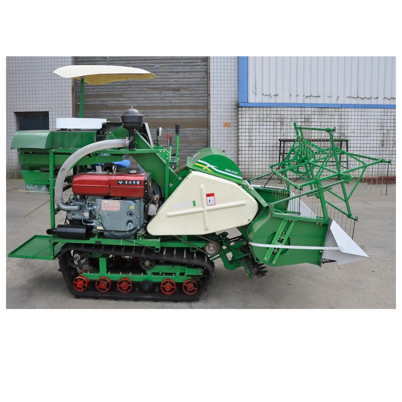 مزيج صغير لحصاد الأرز والقمح - مراجعة Combine Harvester Mini وسعره