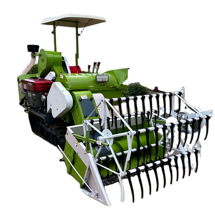 حصادة فول الصويا الزراعية بقوة - مراجعة Combine Harvester Mini وسعره