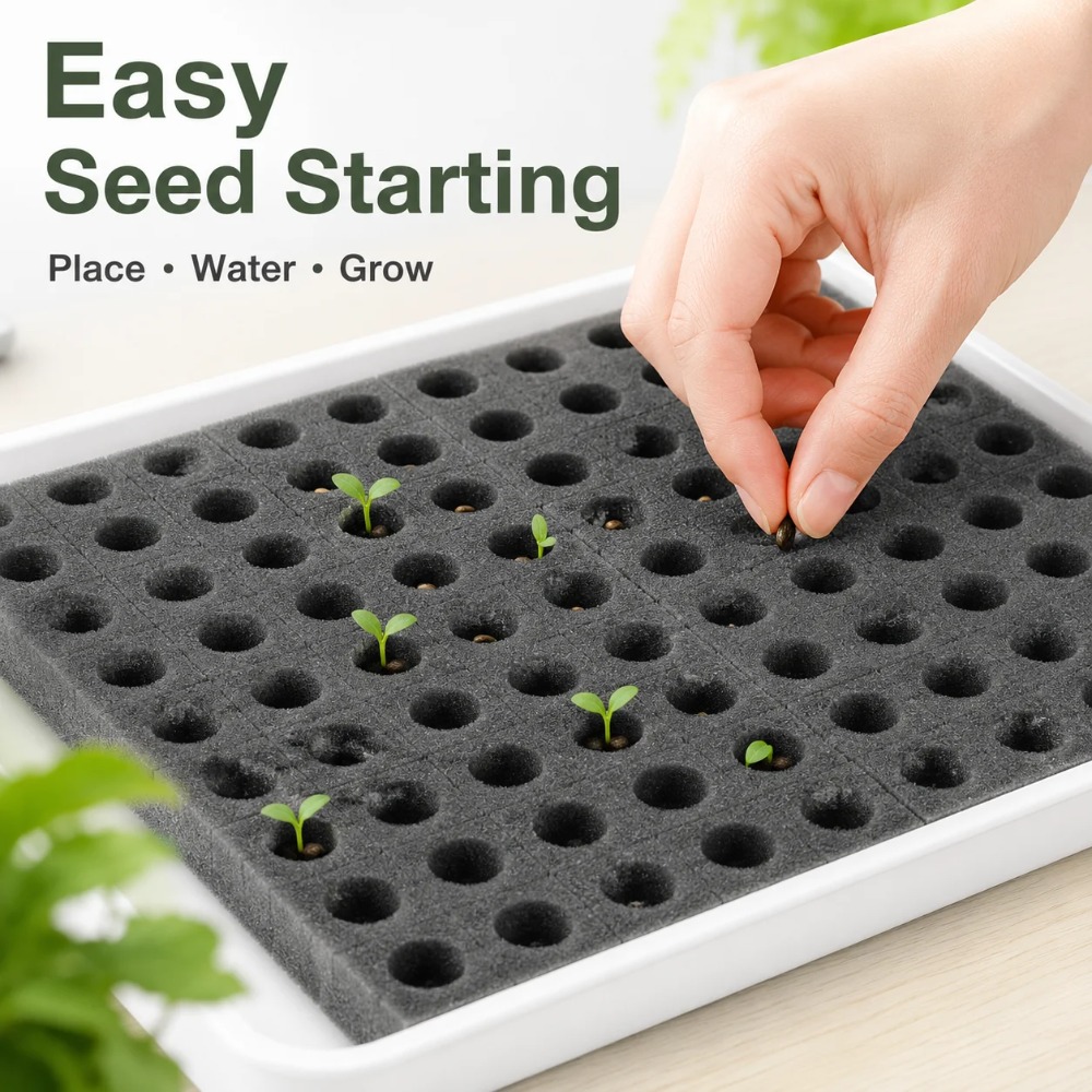 إسفنج زراعة مائية بدون تربة 10 - مراجعة Nursery Plug Tray وسعره